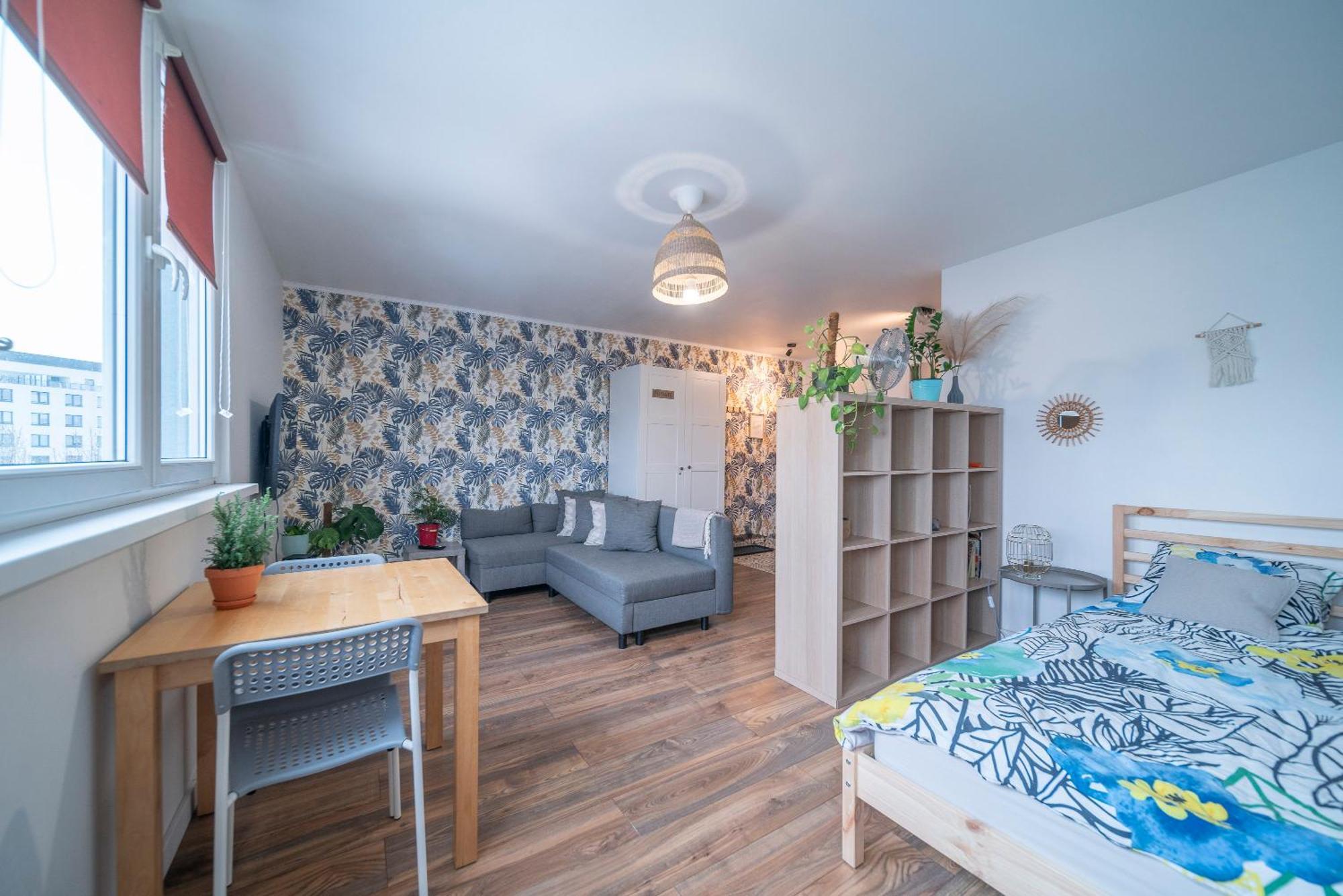 Appartamento 10Th Floor Studio In The City Center Of Breslavia Esterno foto