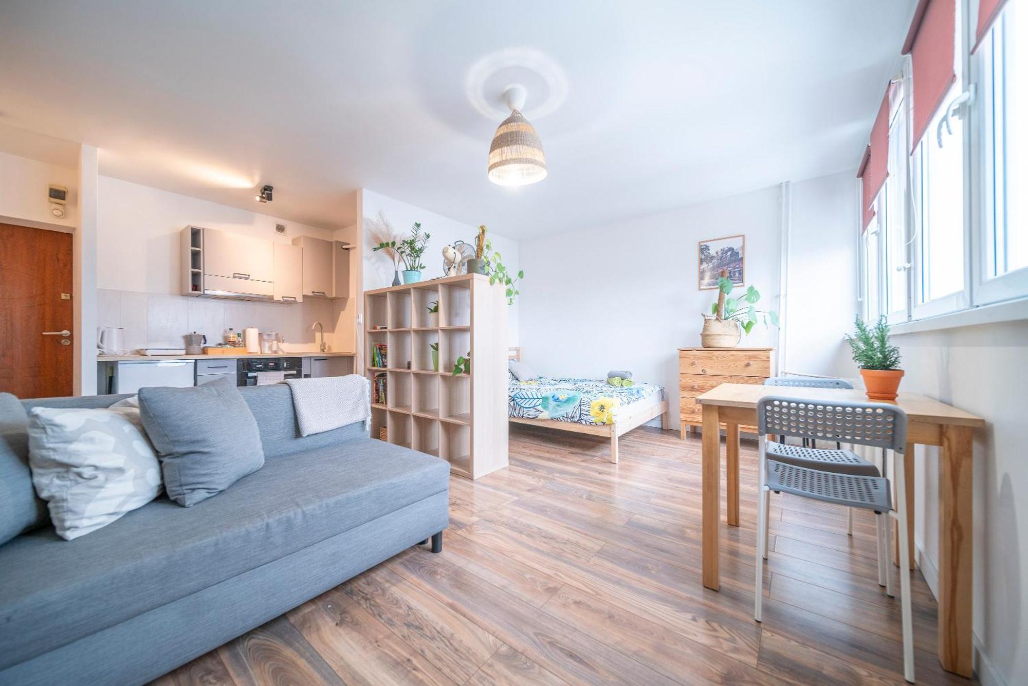 Appartamento 10Th Floor Studio In The City Center Of Breslavia Esterno foto